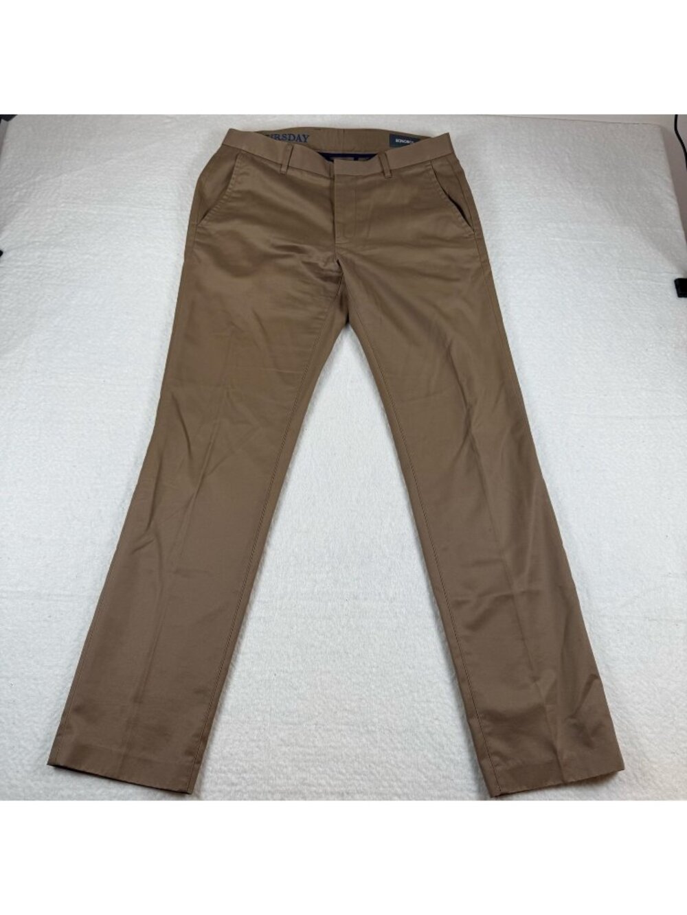 Bonobos Pants Mens Size 31 Brown Chino Cotton Straight Leg Flat Front Casual